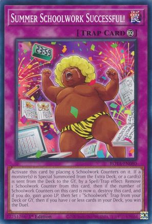 Summer Schoolwork Successful! (ROTA-EN080) - Rage of the Abyss 1st Edition Rage of the Abyss Yugioh Single Squirtle Squad Card Shop.