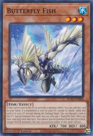 Butterfly Fish (ROTA-EN088) - Rage of the Abyss 1st Edition Rage of the Abyss Yugioh Single Squirtle Squad Card Shop.