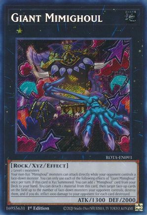 Giant Mimighoul (ROTA-EN093) - Rage of the Abyss 1st Edition Rage of the Abyss Yugioh Single Squirtle Squad Card Shop.