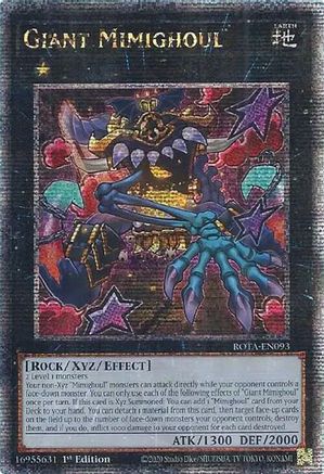 Giant Mimighoul (Quarter Century Secret Rare) (ROTA-EN093) - Rage of the Abyss 1st Edition Rage of the Abyss Yugioh Single Squirtle Squad Card Shop.