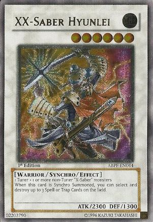 XX-Saber Hyunlei (UTR) (ABPF-EN044) - Absolute Powerforce 1st Edition Absolute Powerforce Yugioh Single Squirtle Squad Card Shop.