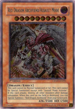 Red Dragon Archfiend/Assault Mode (UTR) (CRMS-EN004) - Crimson Crisis Unlimited Crimson Crisis Yugioh Single Squirtle Squad Card Shop.