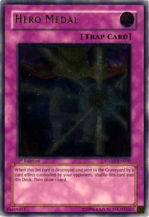 Hero Medal (UTR) (STON-EN050) - Strike of Neos Unlimited Strike of Neos Yugioh Single Squirtle Squad Card Shop.