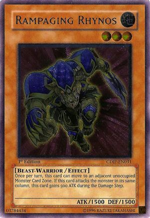 Rampaging Rhynos (UTR) (CDIP-EN031) - Cyberdark Impact 1st Edition Cyberdark Impact Yugioh Single Squirtle Squad Card Shop.