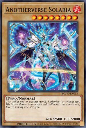 Anotherverse Solaria (SR) (YCSW-EN015) - Yu-Gi-Oh! Championship Series Prize Cards Limited Yu-Gi-Oh! Championship Series Prize Cards Yugioh Single Squirtle Squad Card Shop.
