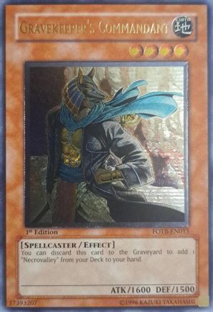 Gravekeeper's Commandant (UTR) (FOTB-EN015) - Force of the Breaker 1st Edition Force of the Breaker Yugioh Single Squirtle Squad Card Shop.