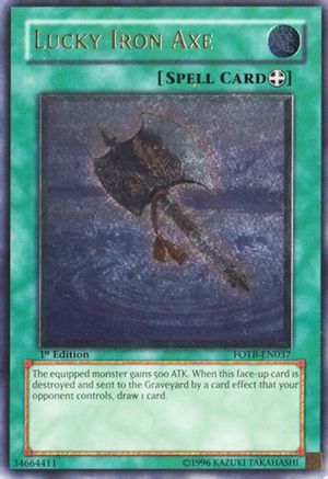 Lucky Iron Axe (UTR) (FOTB-EN037) - Force of the Breaker 1st Edition Force of the Breaker Yugioh Single Squirtle Squad Card Shop.