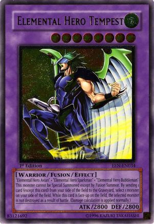 Elemental Hero Tempest (UTR) (EEN-EN034) - Elemental Energy Unlimited Elemental Energy Yugioh Single Squirtle Squad Card Shop.
