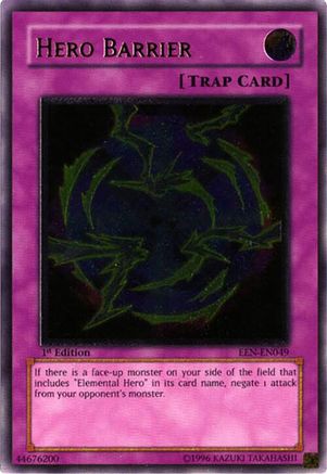 Hero Barrier (UTR) (EEN-EN049) - Elemental Energy 1st Edition Elemental Energy Yugioh Single Squirtle Squad Card Shop.