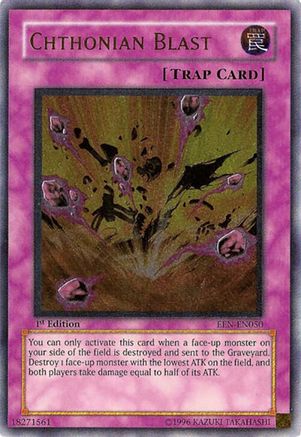 Chthonian Blast (UTR) (EEN-EN050) - Elemental Energy Unlimited Elemental Energy Yugioh Single Squirtle Squad Card Shop.