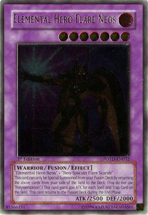 Elemental Hero Flare Neos (UTR) (POTD-EN032) - Power of the Duelist 1st Edition Power of the Duelist Yugioh Single Squirtle Squad Card Shop.
