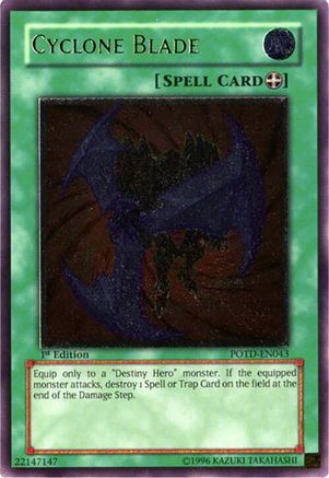 Cyclone Blade (UTR) (POTD-EN043) - Power of the Duelist 1st Edition Power of the Duelist Yugioh Single Squirtle Squad Card Shop.