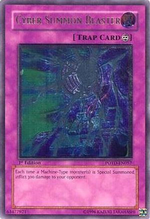 Cyber Summon Blaster (UTR) (POTD-EN057) - Power of the Duelist Unlimited Power of the Duelist Yugioh Single Squirtle Squad Card Shop.
