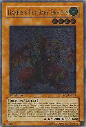 Harpie's Pet Baby Dragon (UTR) (EOJ-EN013) - Enemy of Justice Unlimited Enemy of Justice Yugioh Single Squirtle Squad Card Shop.