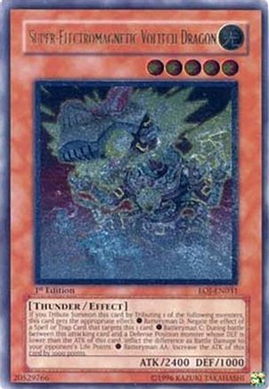 Super-Electromagnetic Voltech Dragon (UTR) (EOJ-EN031) - Enemy of Justice Unlimited Enemy of Justice Yugioh Single Squirtle Squad Card Shop.