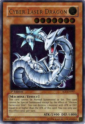 Cyber Laser Dragon (UTR) (SOI-EN007) - Shadow of Infinity 1st Edition Shadow of Infinity Yugioh Single Squirtle Squad Card Shop.