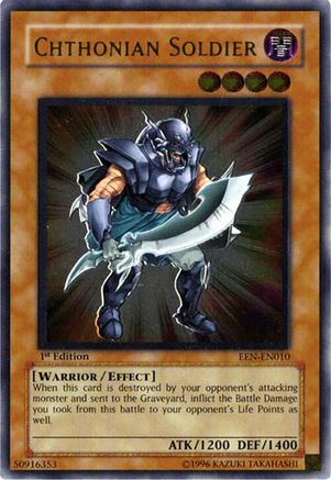 Chthonian Soldier (UTR) (EEN-EN010) - Elemental Energy 1st Edition Elemental Energy Yugioh Single Squirtle Squad Card Shop.