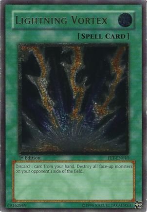 Lightning Vortex (UTR) (FET-EN040) - Flaming Eternity Unlimited Flaming Eternity Yugioh Single Squirtle Squad Card Shop.