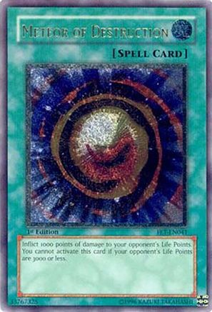 Meteor of Destruction (UTR) (FET-EN041) - Flaming Eternity Unlimited Flaming Eternity Yugioh Single Squirtle Squad Card Shop.