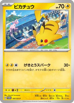 Pikachu - 197/SV-P (197/SV-P) - SVP Promotional Cards SV-P Promotional Cards Pokemon Japanese Single Squirtle Squad Card Shop.