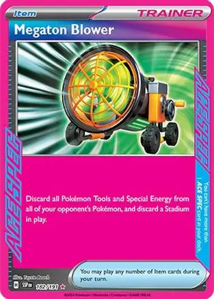 Megaton Blower 182 - Holofoil SV08 Surging Sparks - ACE SPEC Rare