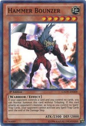 Hammer Bounzer (GAOV-EN009) - Galactic Overlord 1st Edition Galactic Overlord Yugioh Single Squirtle Squad Card Shop.