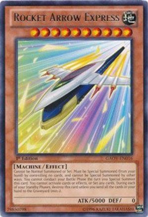 Rocket Arrow Express (GAOV-EN016) - Galactic Overlord 1st Edition Galactic Overlord Yugioh Single Squirtle Squad Card Shop.
