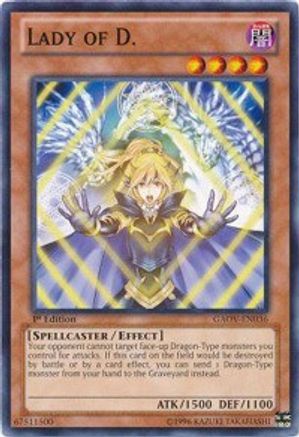 Lady of D. (GAOV-EN036) - Galactic Overlord 1st Edition Galactic Overlord Yugioh Single Squirtle Squad Card Shop.