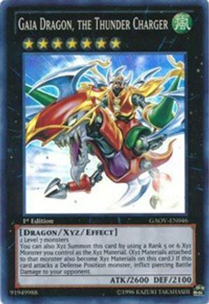 Gaia Dragon, the Thunder Charger (GAOV-EN046) - Galactic Overlord 1st Edition Galactic Overlord Yugioh Single Squirtle Squad Card Shop.