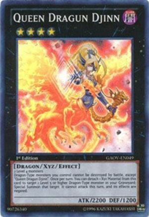 Queen Dragun Djinn (GAOV-EN049) - Galactic Overlord Unlimited Galactic Overlord Yugioh Single Squirtle Squad Card Shop.