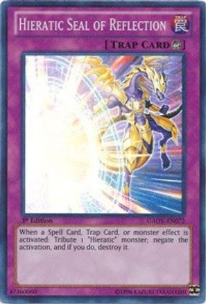 Hieratic Seal of Reflection (GAOV-EN072) - Galactic Overlord 1st Edition Galactic Overlord Yugioh Single Squirtle Squad Card Shop.