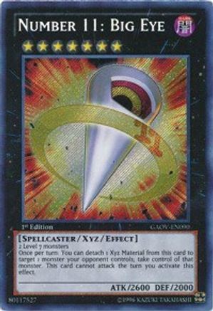 Number 11: Big Eye (GAOV-EN090) - Galactic Overlord Unlimited Galactic Overlord Yugioh Single Squirtle Squad Card Shop.