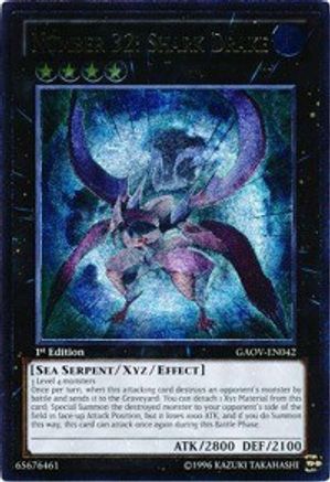 Number 32: Shark Drake (UTR) (GAOV-EN042) - Galactic Overlord Unlimited Galactic Overlord Yugioh Single Squirtle Squad Card Shop.