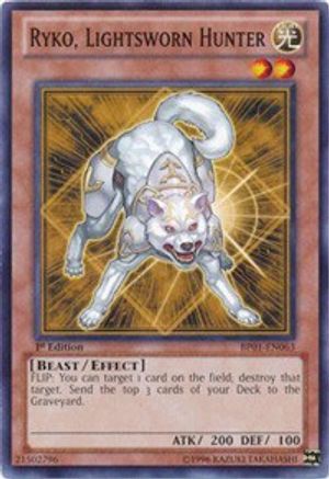 Ryko, Lightsworn Hunter (BP01-EN063) - Battle Pack: Epic Dawn Unlimited Battle Pack: Epic Dawn Yugioh Single Squirtle Squad Card Shop.