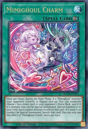 Mimighoul Charm (ROTA-ENSP1) (ROTA-ENSP1) - Rage of the Abyss Limited Rage of the Abyss Yugioh Single Squirtle Squad Card Shop.