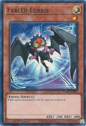 Fabled Lurrie (RA03-EN003) - Quarter Century Bonanza 1st Edition Quarter Century Bonanza Yugioh Single Squirtle Squad Card Shop.