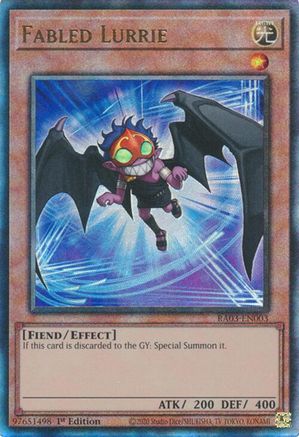 Fabled Lurrie (PUR) (RA03-EN003) - Quarter Century Bonanza 1st Edition Quarter Century Bonanza Yugioh Single Squirtle Squad Card Shop.