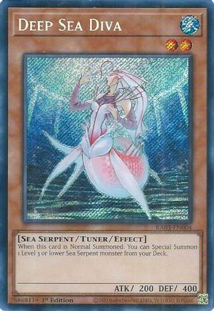 Deep Sea Diva (Secret Rare) (RA03-EN004) - Quarter Century Bonanza 1st Edition Quarter Century Bonanza Yugioh Single Squirtle Squad Card Shop.