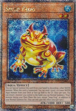 Swap Frog (Quarter Century Secret Rare) (RA03-EN005) - Quarter Century Bonanza 1st Edition Quarter Century Bonanza Yugioh Single Squirtle Squad Card Shop.