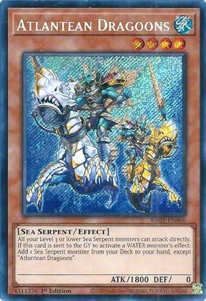 Atlantean Dragoons (Secret Rare) (RA03-EN006) - Quarter Century Bonanza 1st Edition Quarter Century Bonanza Yugioh Single Squirtle Squad Card Shop.
