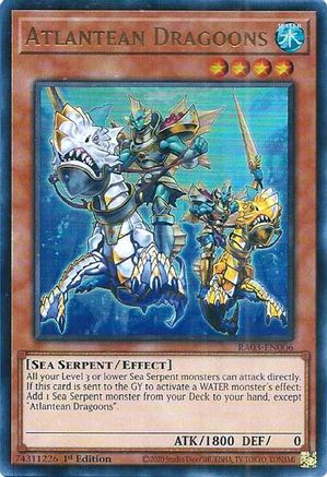 Atlantean Dragoons (UR) (RA03-EN006) - Quarter Century Bonanza 1st Edition Quarter Century Bonanza Yugioh Single Squirtle Squad Card Shop.