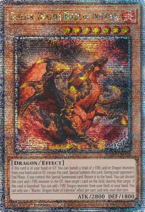 Blaster, Dragon Ruler of Infernos (Quarter Century Secret Rare) (RA03-EN010) - Quarter Century Bonanza 1st Edition Quarter Century Bonanza Yugioh Single Squirtle Squad Card Shop.