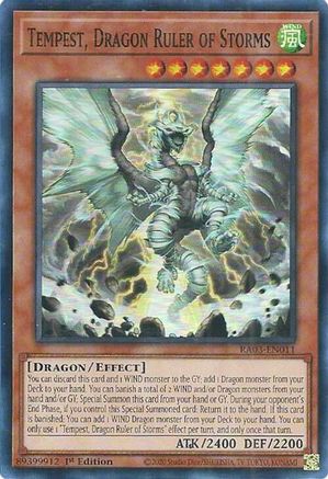 Tempest, Dragon Ruler of Storms (RA03-EN011) - Quarter Century Bonanza 1st Edition Quarter Century Bonanza Yugioh Single Squirtle Squad Card Shop.