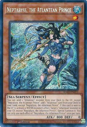 Neptabyss, the Atlantean Prince (Secret Rare) (RA03-EN013) - Quarter Century Bonanza 1st Edition Quarter Century Bonanza Yugioh Single Squirtle Squad Card Shop.