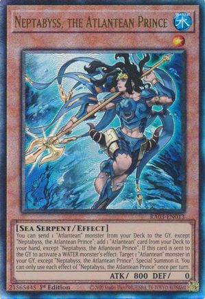 Neptabyss, the Atlantean Prince (PUR) (RA03-EN013) - Quarter Century Bonanza 1st Edition Quarter Century Bonanza Yugioh Single Squirtle Squad Card Shop.