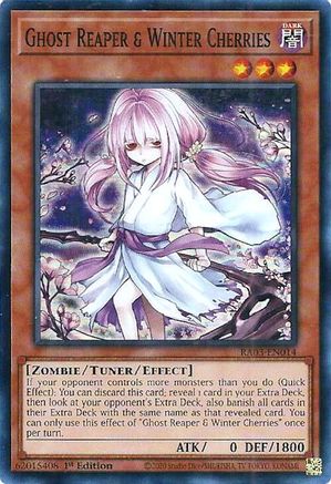 Ghost Reaper & Winter Cherries (Alternate Art) (RA03-EN014) - Quarter Century Bonanza 1st Edition Quarter Century Bonanza Yugioh Single Squirtle Squad Card Shop.