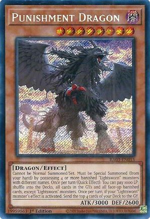 Punishment Dragon (Secret Rare) (RA03-EN015) - Quarter Century Bonanza 1st Edition Quarter Century Bonanza Yugioh Single Squirtle Squad Card Shop.