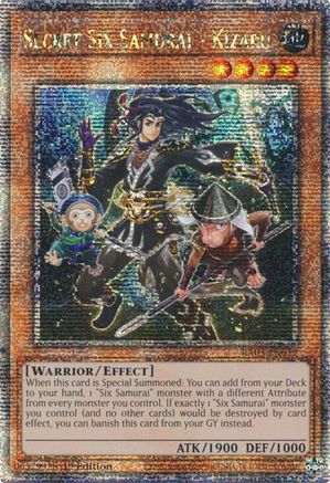 Secret Six Samurai - Kizaru (Quarter Century Secret Rare) (RA03-EN017) - Quarter Century Bonanza 1st Edition Quarter Century Bonanza Yugioh Single Squirtle Squad Card Shop.