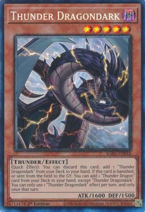 Thunder Dragondark (PCR) (RA03-EN018) - Quarter Century Bonanza 1st Edition Quarter Century Bonanza Yugioh Single Squirtle Squad Card Shop.