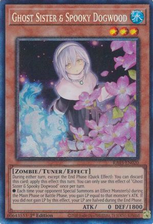 Ghost Sister & Spooky Dogwood (Alternate Art) (PCR) (RA03-EN020) - Quarter Century Bonanza 1st Edition Quarter Century Bonanza Yugioh Single Squirtle Squad Card Shop.